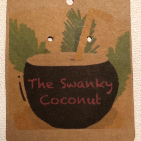 NWT Swanky Coconut Black Teardrop Earrings - Picture 5 of 5